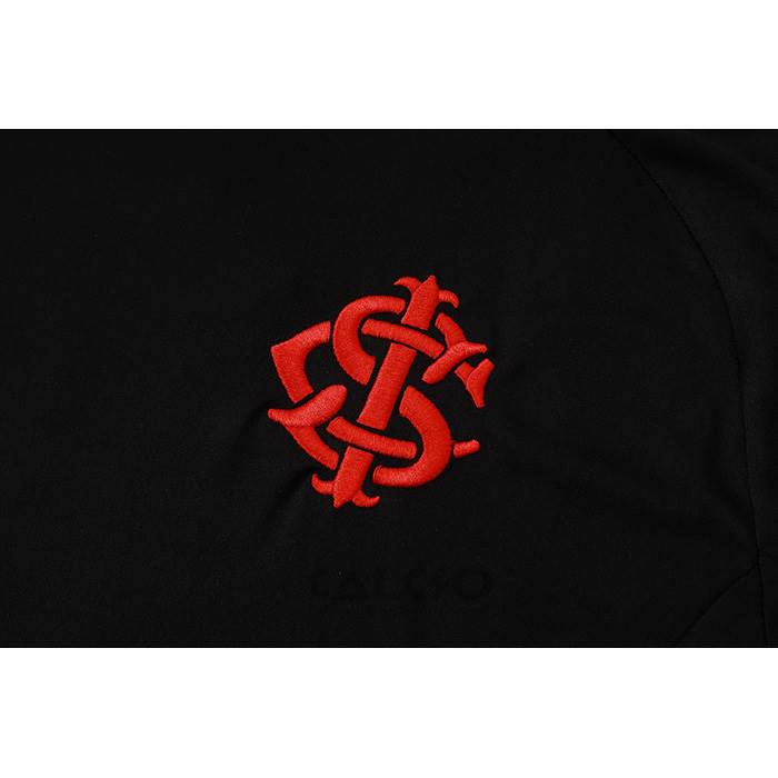 Tuta da Track SC Internacional Manica Corta 2024-2025 Nero - Pantaloncini